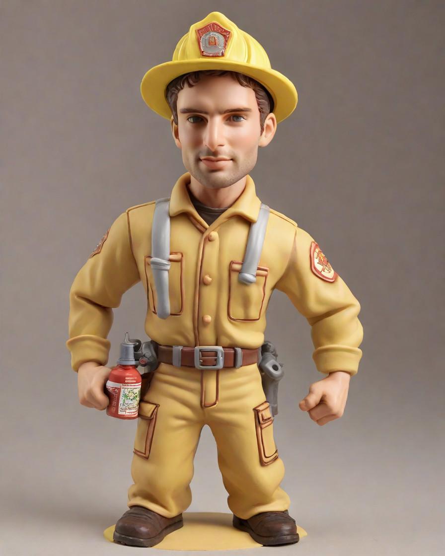 From Firehouse to Home: A Firefighter's Heartfelt Bobblehead Gift,He's Got the Heat, She's Got the Gift: A Firefighter's Girlfriend Shares Her Unique Bobblehead Surprise
