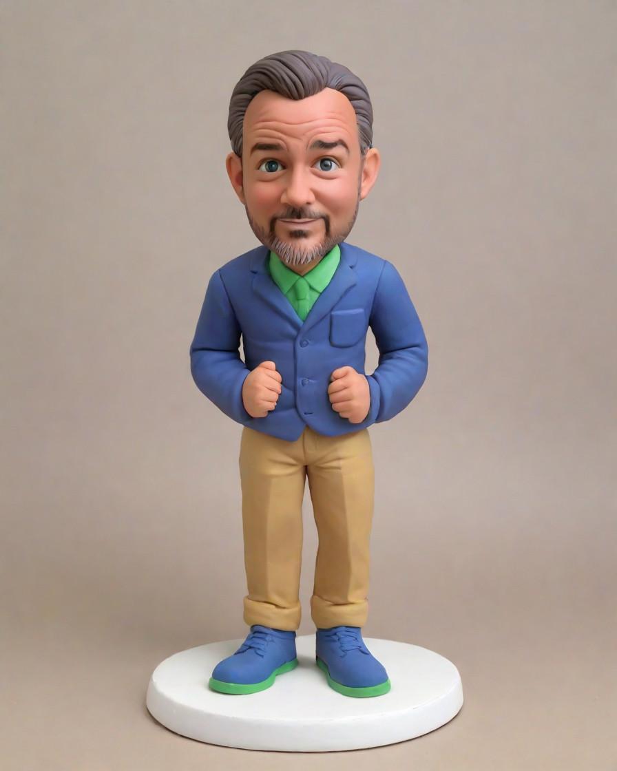 Spotlight on Dad: The Custom Bobblehead That's Taking Social Media by Storm,Dad's Day Out: A Son's Tribute to His Super Dad with a Custom Bobblehead