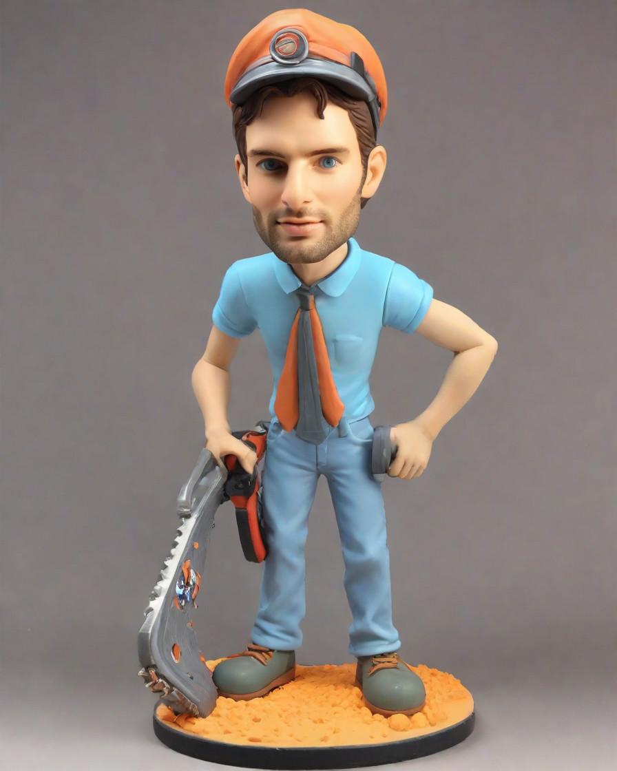 The Chainsaw Massacre: A Halloween Horror Tale Turned Bobblehead Frenzy,Unleash Your Inner Horror Fan: A Custom Bobblehead That's Truly Scary