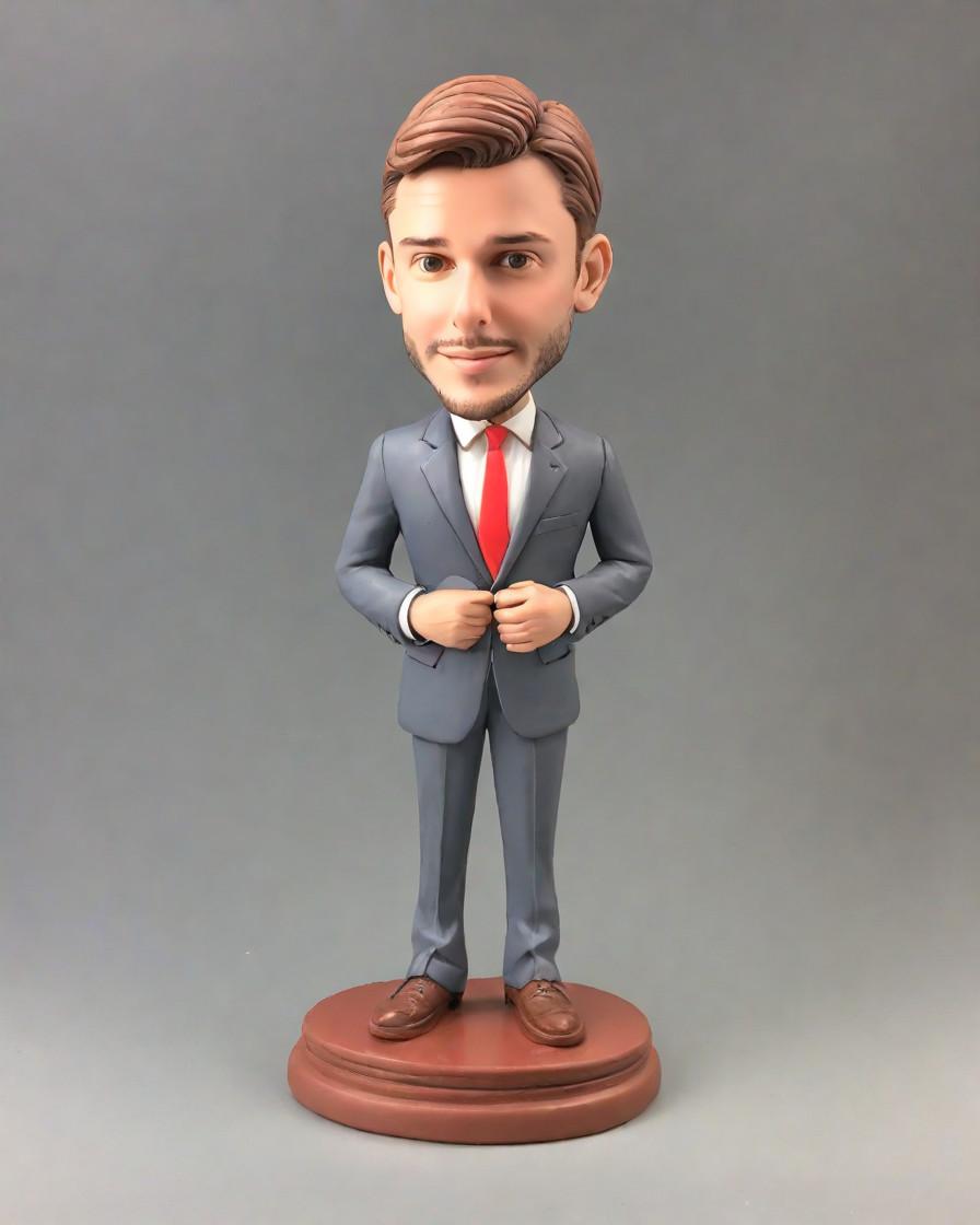 From Grey Suits to Red Ties: A Fan's Journey to the Perfect Bobblehead Tribute,He's the Life of the Office Party: Unboxing My Mini-Me Bobblehead Gift