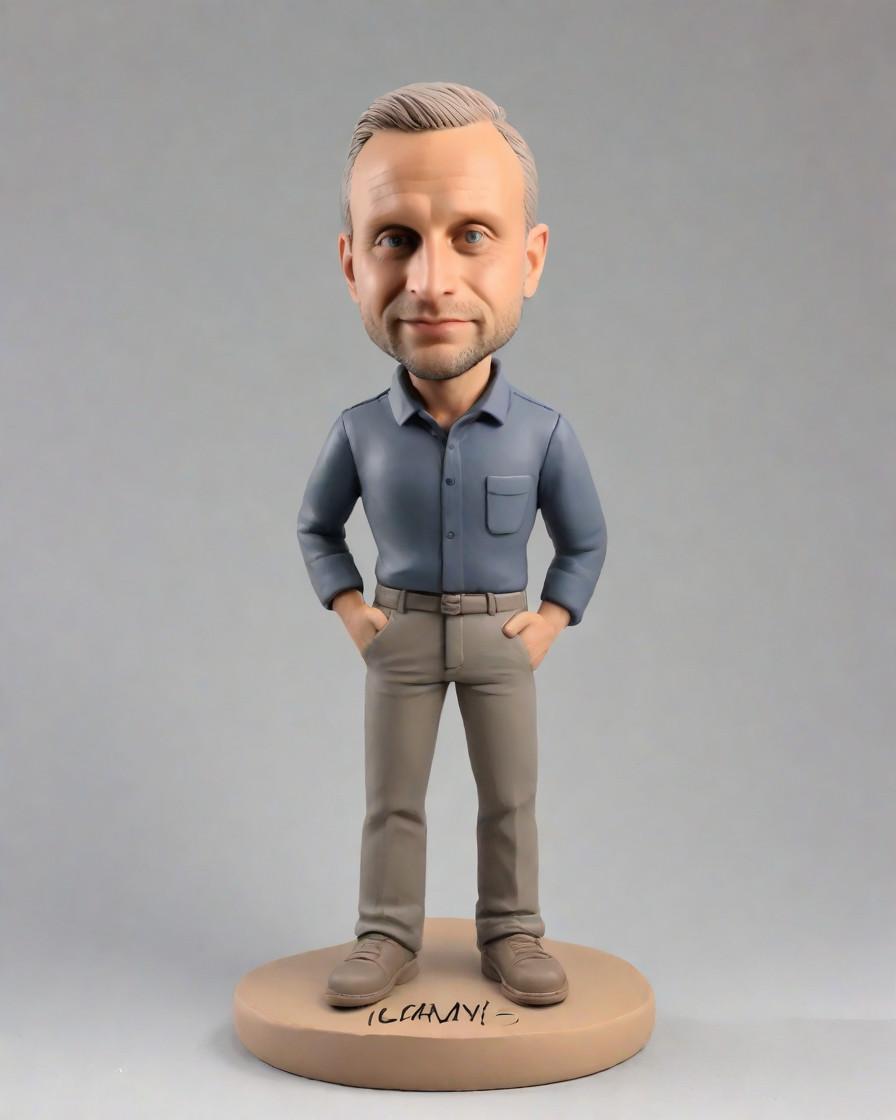 Discovering the Ultimate Personalised Gift: A Reporter's Take on Mini-Me Bobbleheads,He's Got Swagger in Blue: Unboxing My Custom Mini-Me Bobblehead