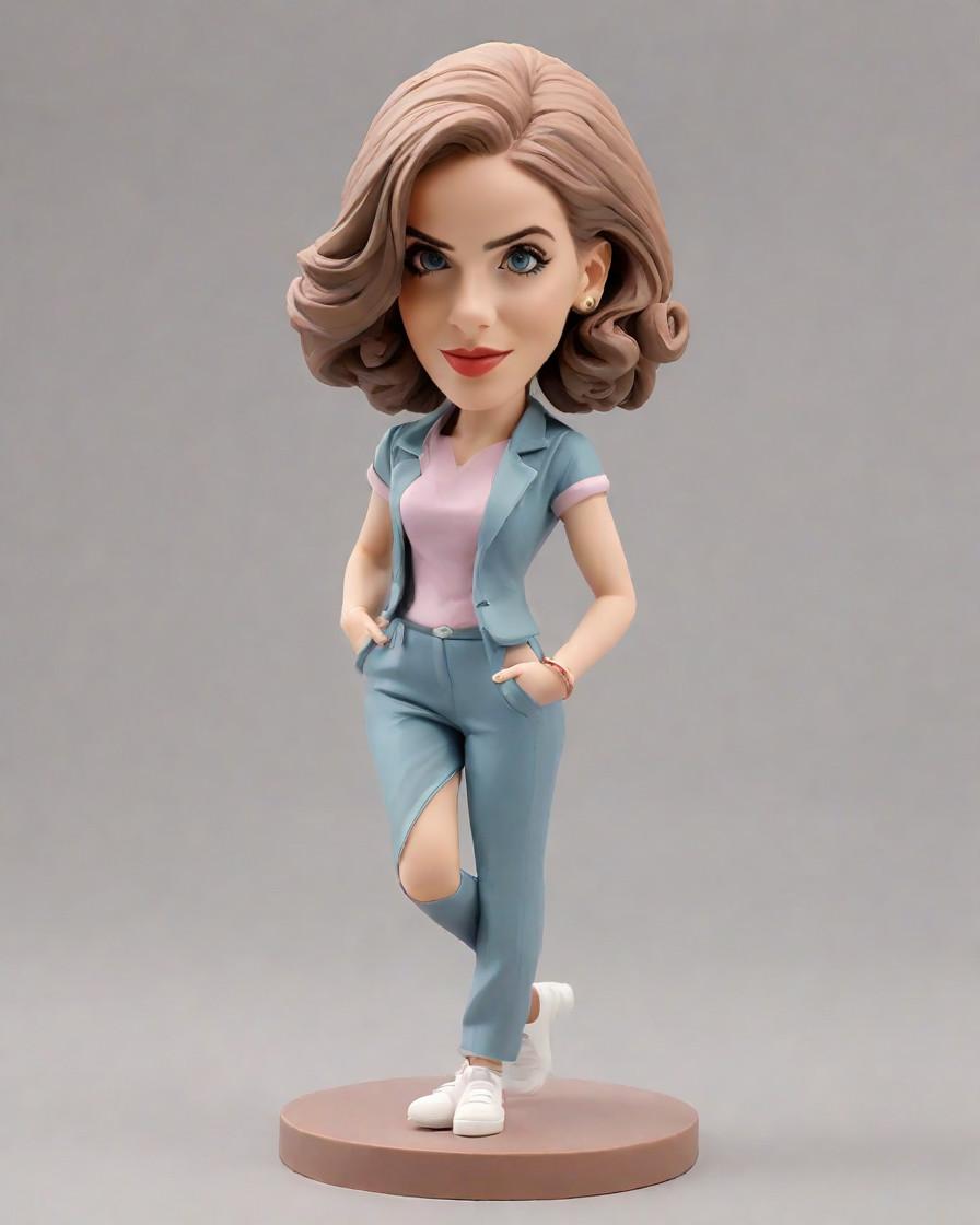 A Stylist's Eye: Discovering the Fusion of Casual Wear and Bobblehead Art,She's Got Swag: My Casual Outfit & My Personalized Bobblehead