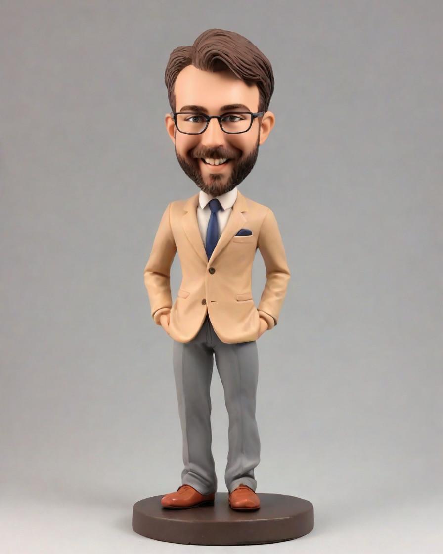 Discovering the CEO's Secret Desk Companion: A Bobblehead Phenomenon,My Mini-Me Moment: A Business Executive's Unique Souvenir