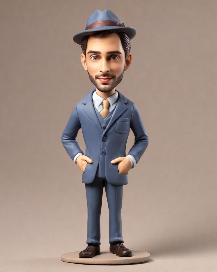 Fashion Meets Fun: The Rise of the Dapper Male Detective Bobblehead,He's Got the Moves: A Bobblehead That's More Than Just a Figurine