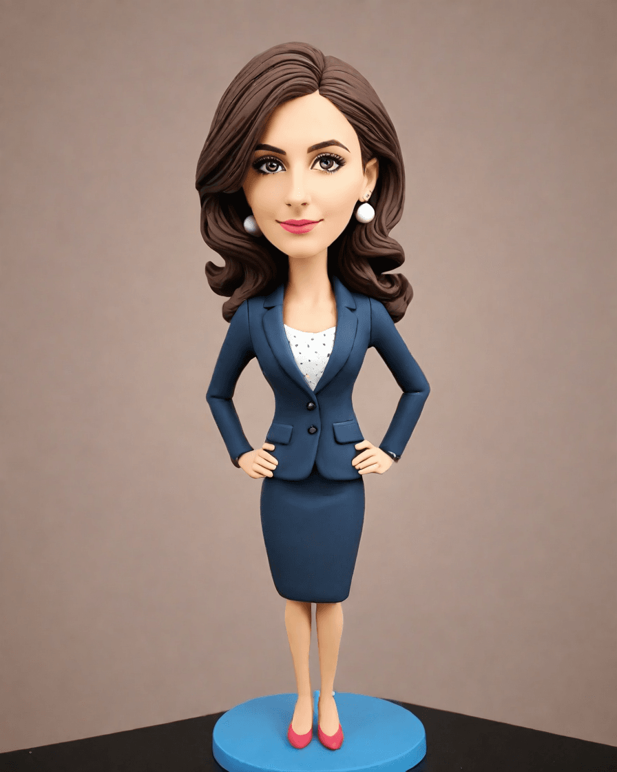The Throne of Leadership: A Custom Bobblehead for the Lady Boss