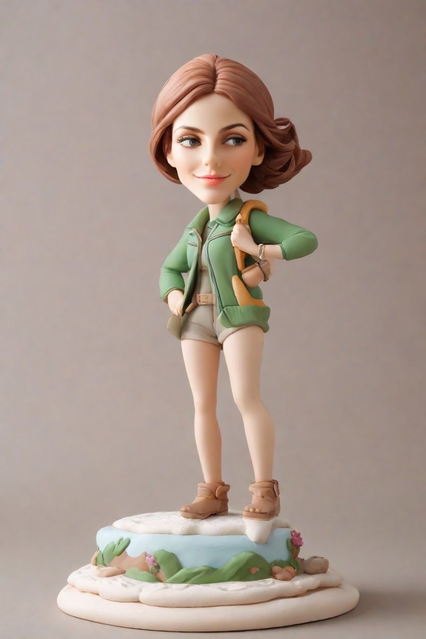 Trekking with a Twist: A Bobblehead's Journey Through Nature