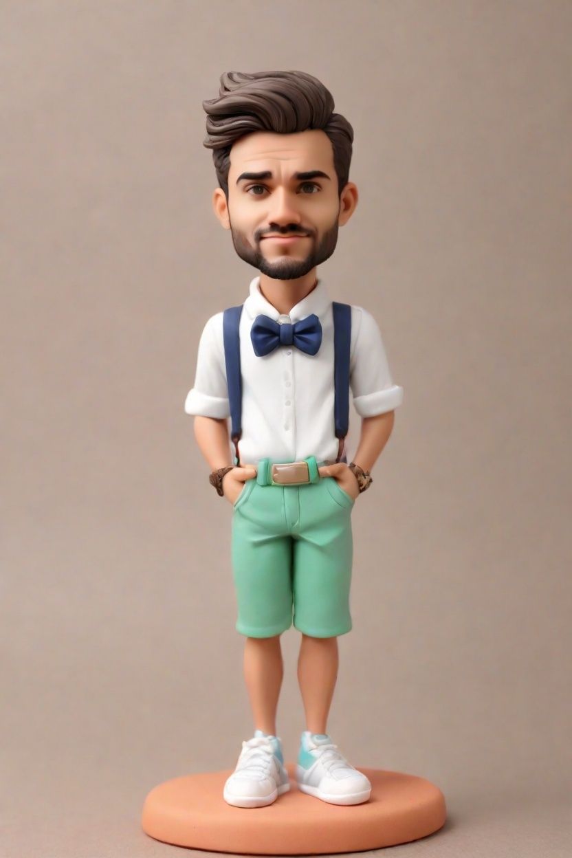 Funky Graduation Fashion: Discovering the Art of Bobble Head Dolls Custom in Neon and Bow Ties