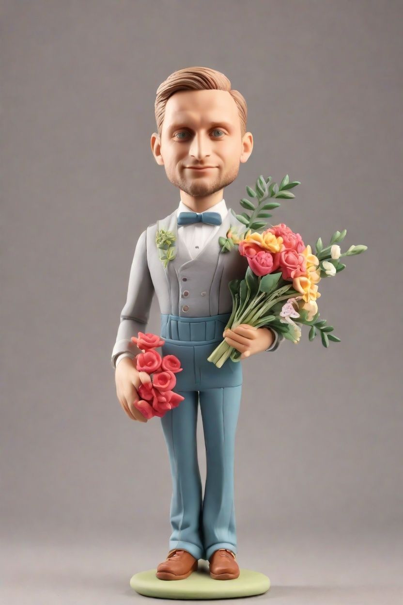 The Dad Who Cooks and Charms: A Mini-Me Figurine for Father's Day