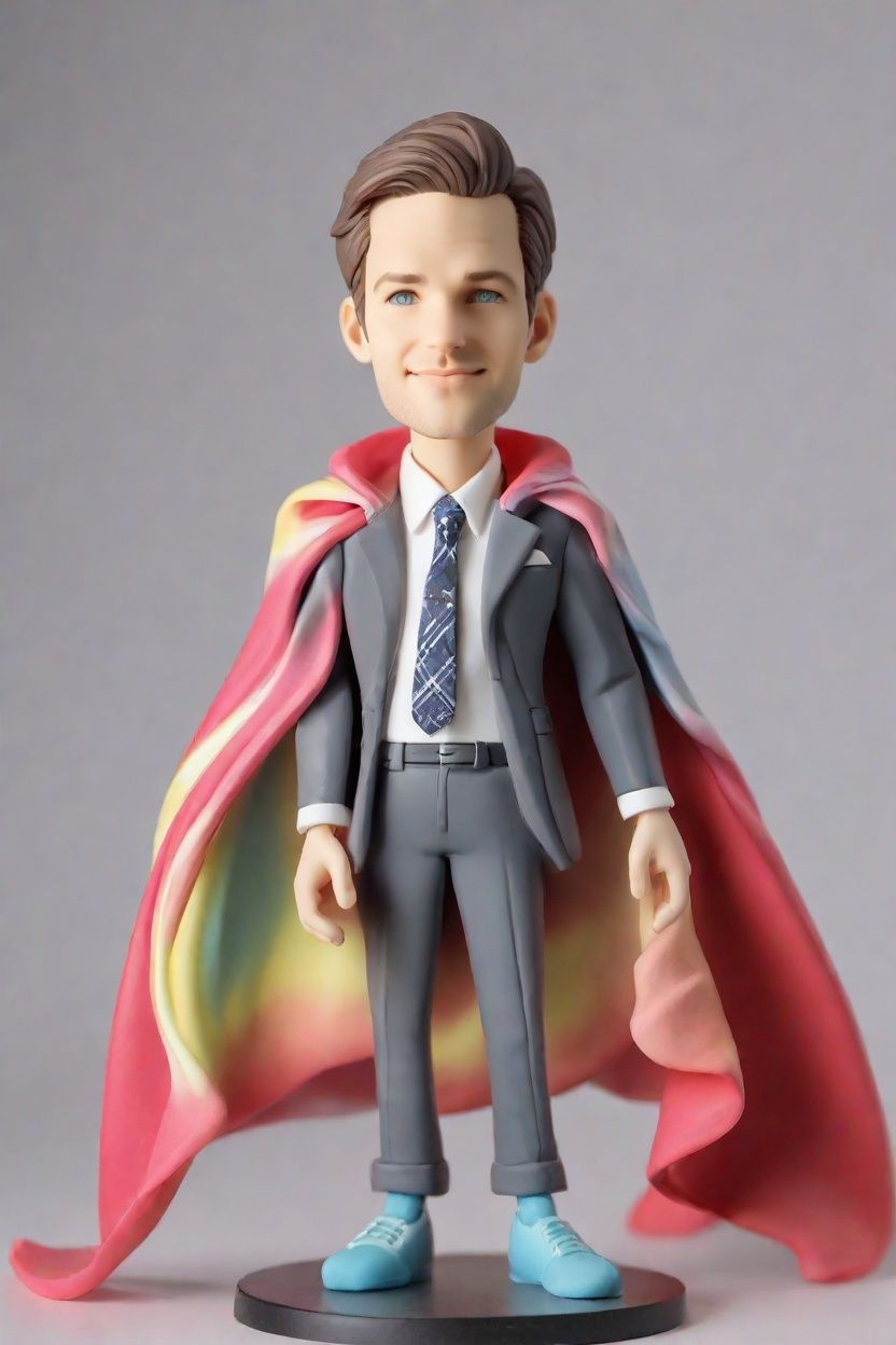 The Tie-Dye Hero: A Fashion Reporter's Discovery of the Ultimate Personalized Figurine