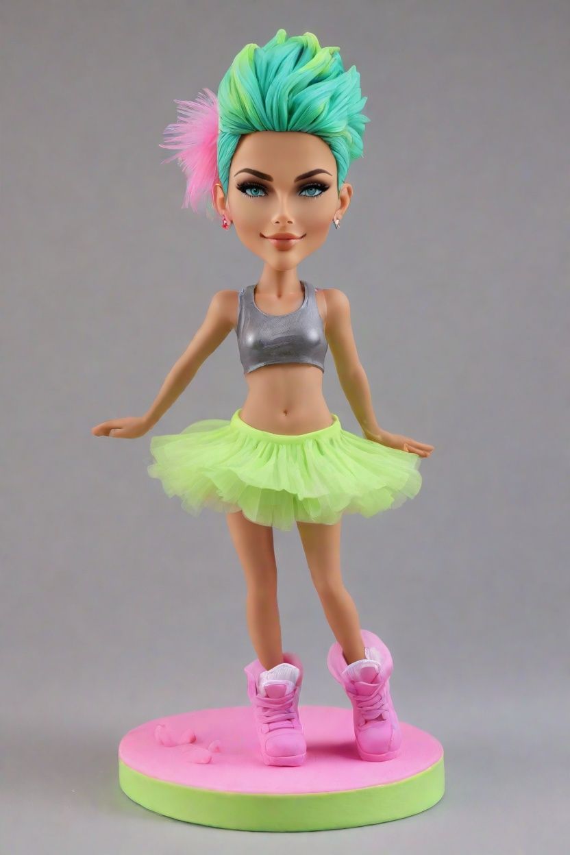 Fusing Punk with Puck: A Fashionable Take on Bobblehead Dolls by HeartVoiceGifts