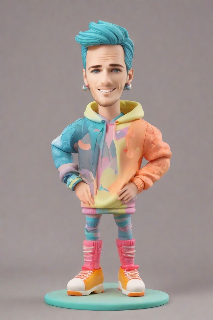 The Playful Wink of Custom Bobblehead Dolls: A Neon-Lit Celebration of Personal Style