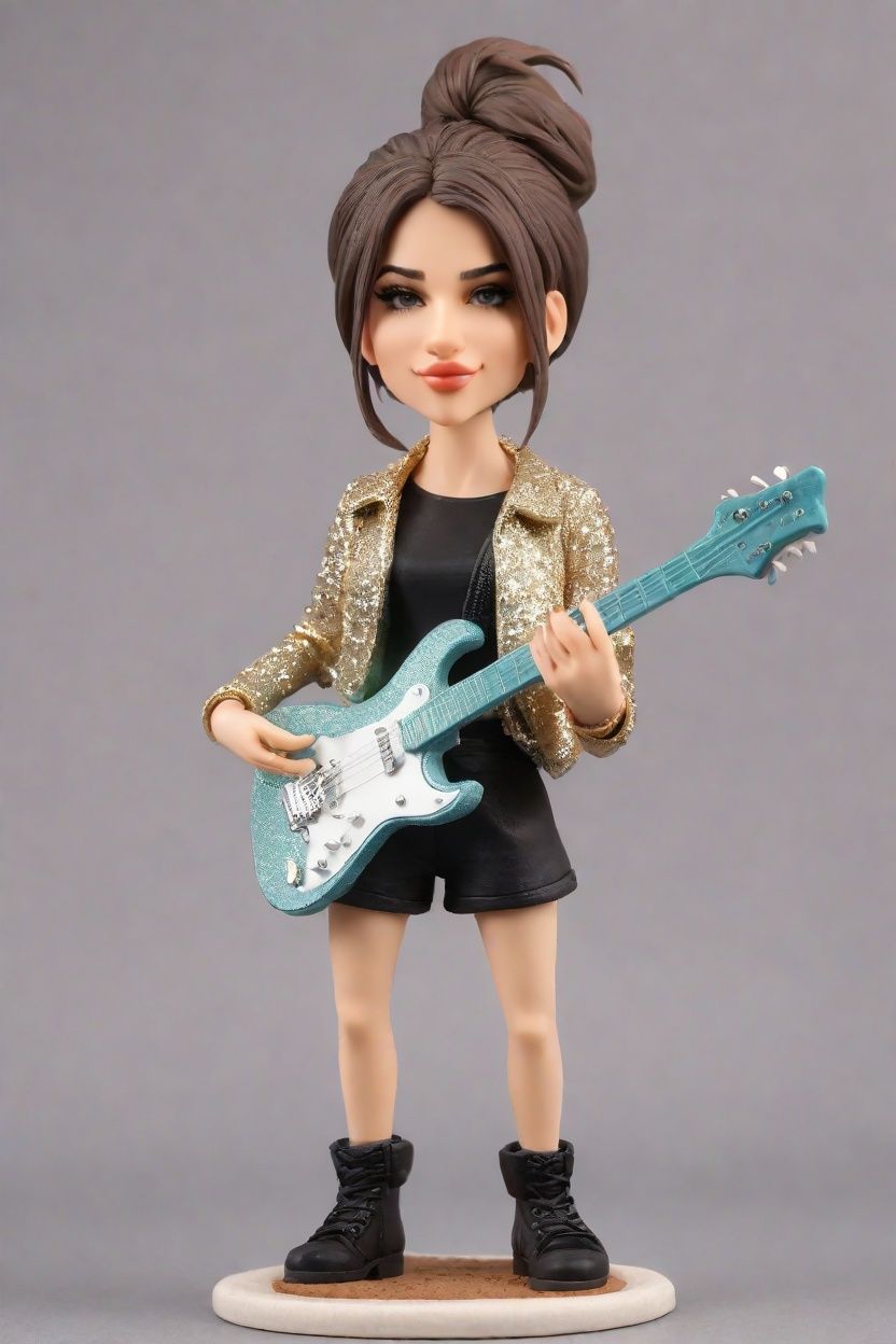 Personalized Custom Bobbleheads: Taylor Swift's Glittery Guitar Pose Wins Over Fans