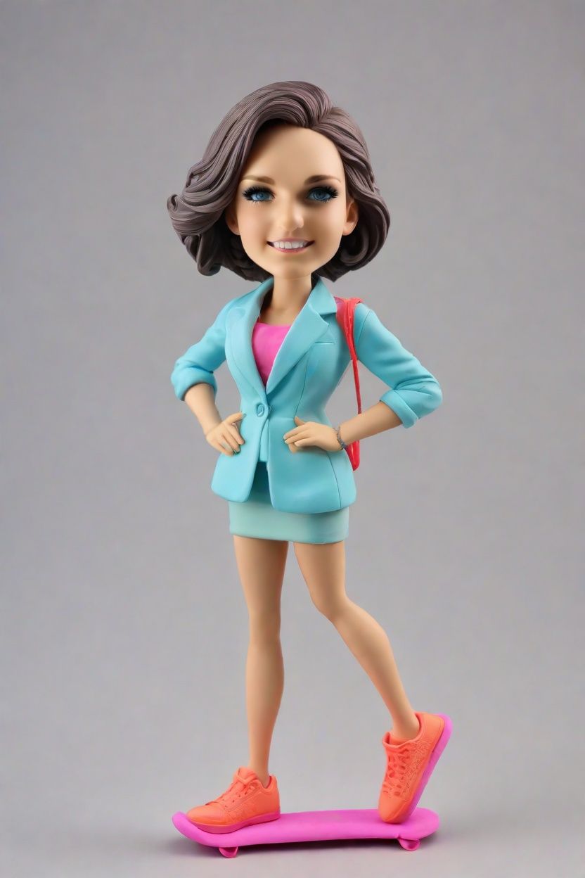 Futuristic Fashion Meets Bobblehead Art: Discovering the Trendy Business Figurines