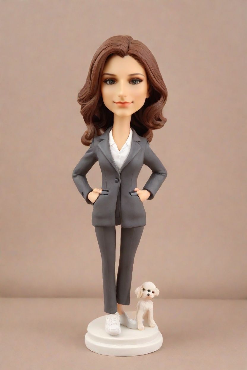The Trophy-Holding CEO: A Custom Bobblehead Doll's Journey to Success