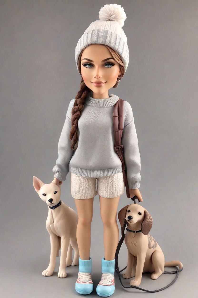 Custom Bobblehead Dolls: A Chic Pet Owner's Love Story Captured in Clay