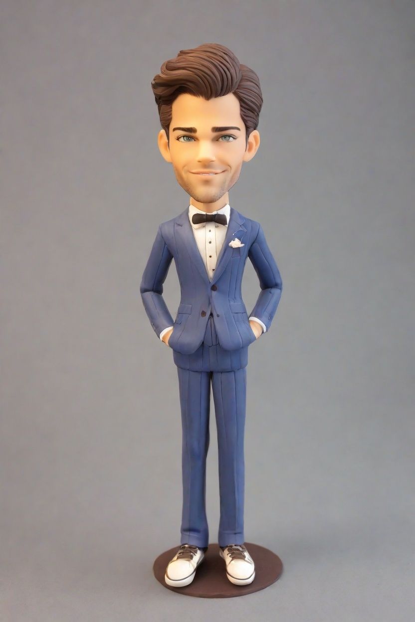 The Ultimate Businessman's Mini-Me: A Pinstripe Suit and Converse Sneakers Tale