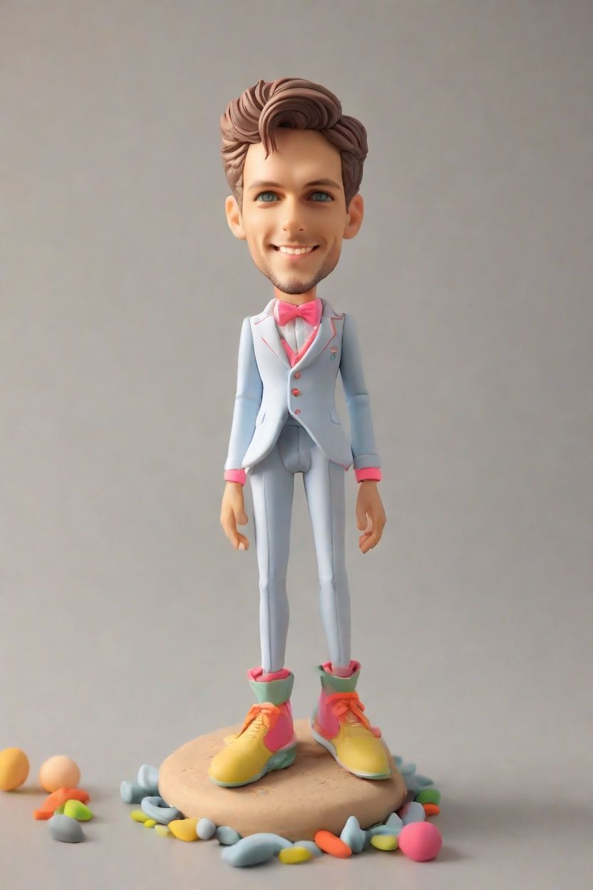 Trend Alert: Neon-Loving Grads Embrace Custom Bobblehead Dolls as the New Fashion Statement