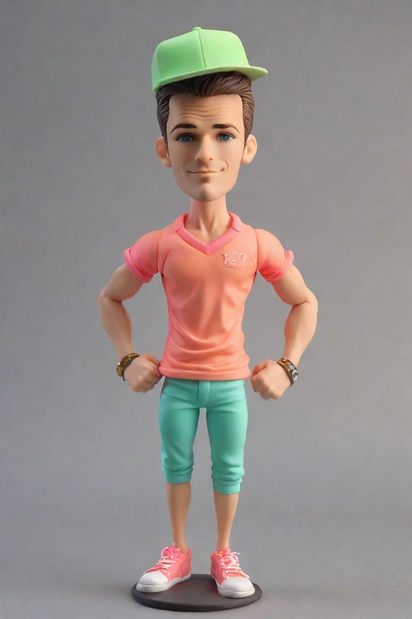 Neon-Lit Gym Goals: Discovering the Trendy Bobblehead Craze