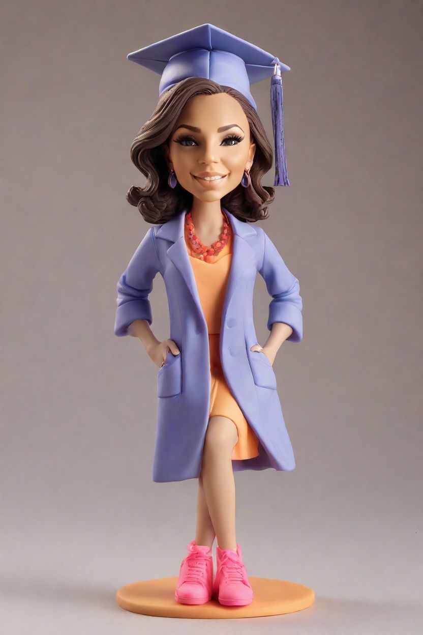Trend Alert: Chic Cap and Gown Bobblehead Dolls Hit the Fashion Scene
