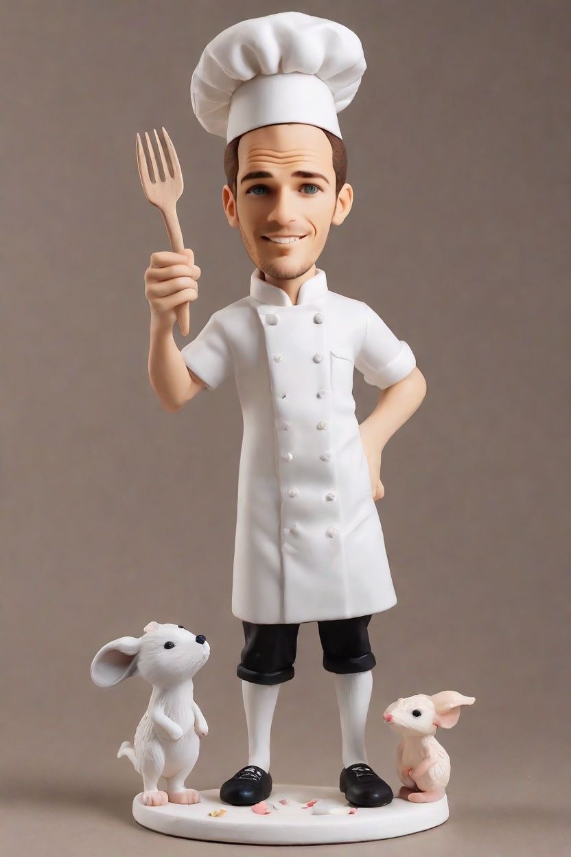 The Ultimate Chef’s Showdown: A Custom Bobblehead Doll Revolutionizes Kitchen Decor