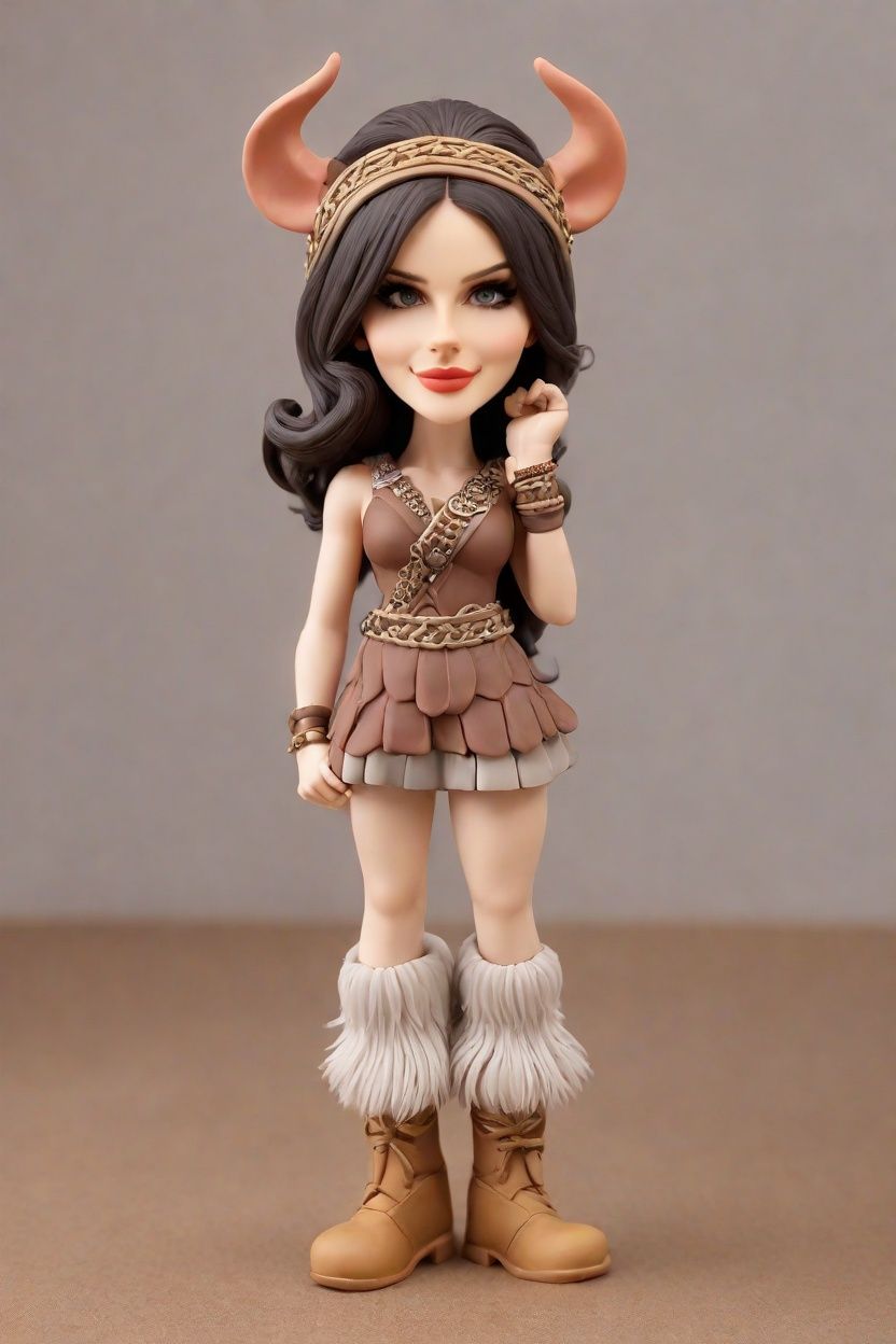 Unleash Your Inner Valkyrie: A Custom Bobblehead Doll That's Winking at Adventure