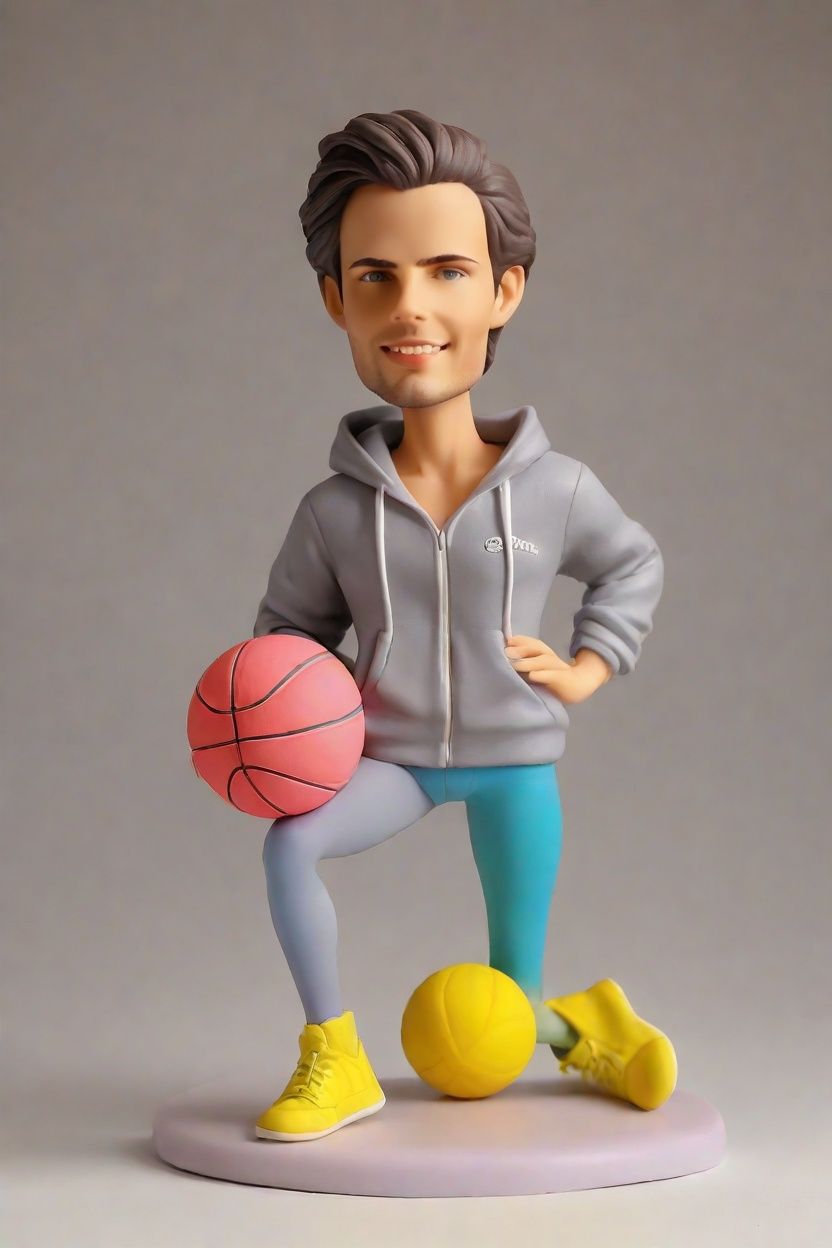 The Ultimate Custom Bobblehead Doll: From Casual Lean to Court Star