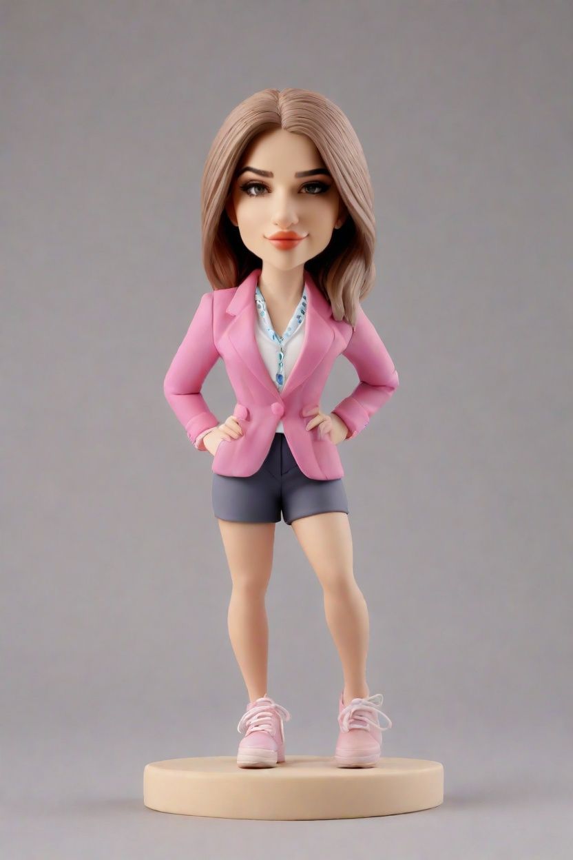 The Chic Suit Bobblehead: A Custom Doll That's All Business, All Fun