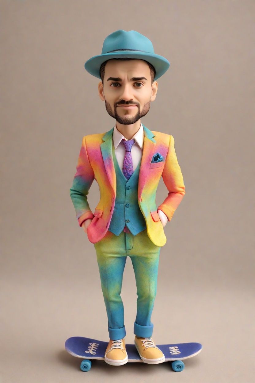 Fusing Fashion and Fun: Discovering the Art of Custom Bobblehead Dolls in Tie-Dye