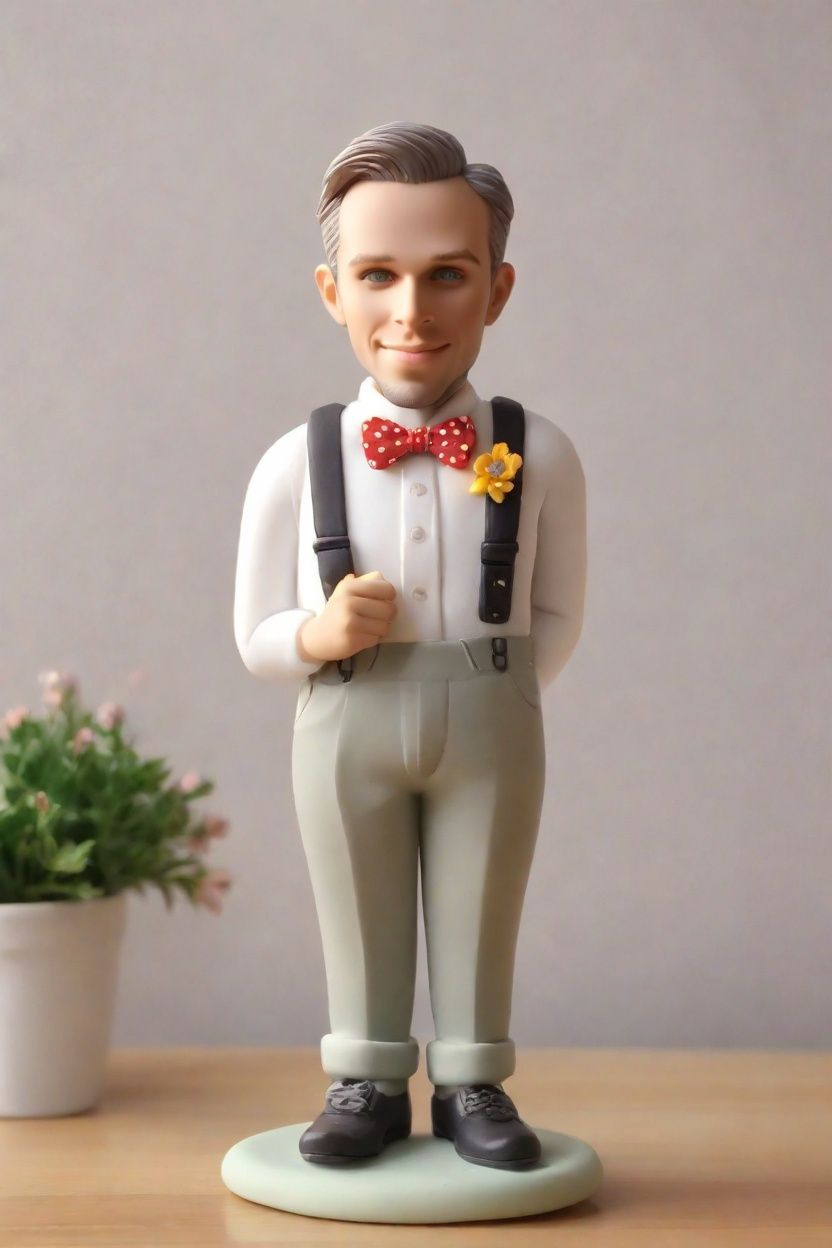 Polka Dots and Aprons: The Dad Figurine that's Making Waves on Social Media