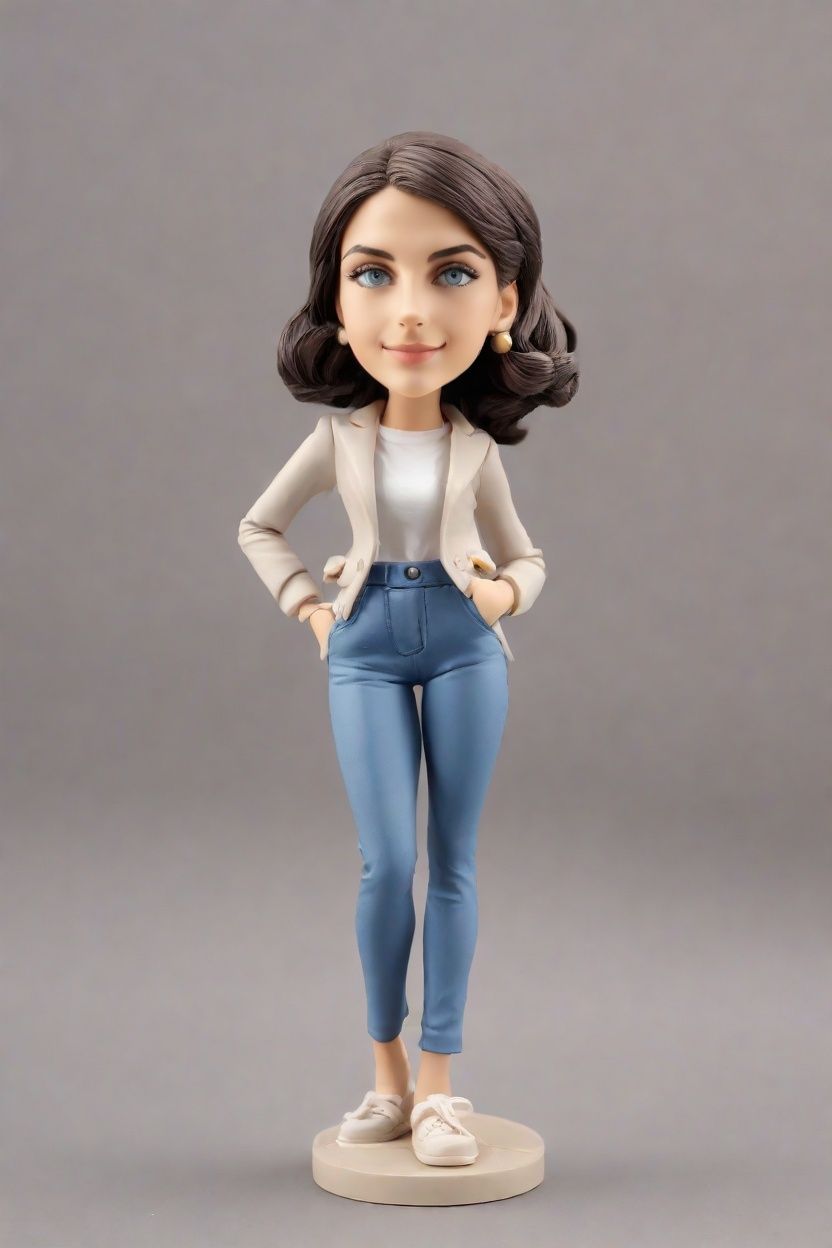 Confidently Winking: The Chic Custom Bobblehead Doll That's Taking Business World by Storm