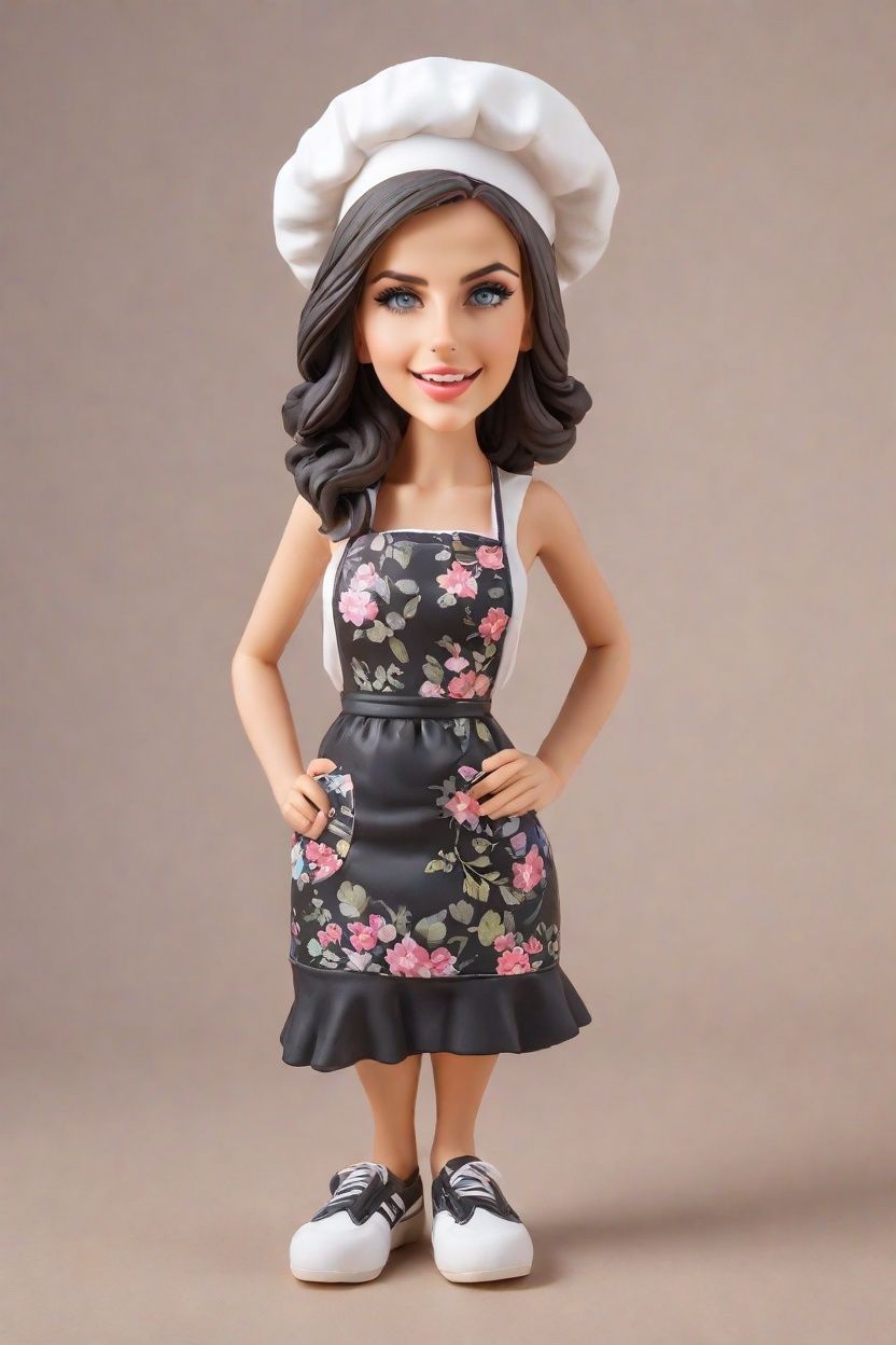 #ChefGoals: My Playful Bobblehead Journey in the Kitchen
