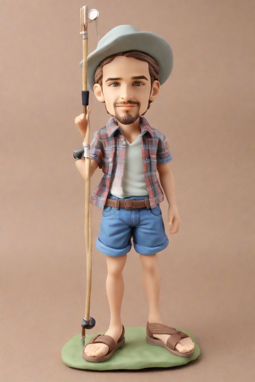 Fishing for Memories: A Custom Bobblehead Journey Through Retirement Days