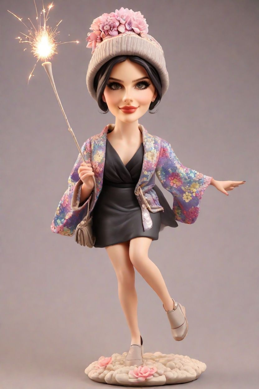 Trend Alert: Floral Kimonos and Sparklers - The Mini-Me Figurine Craze