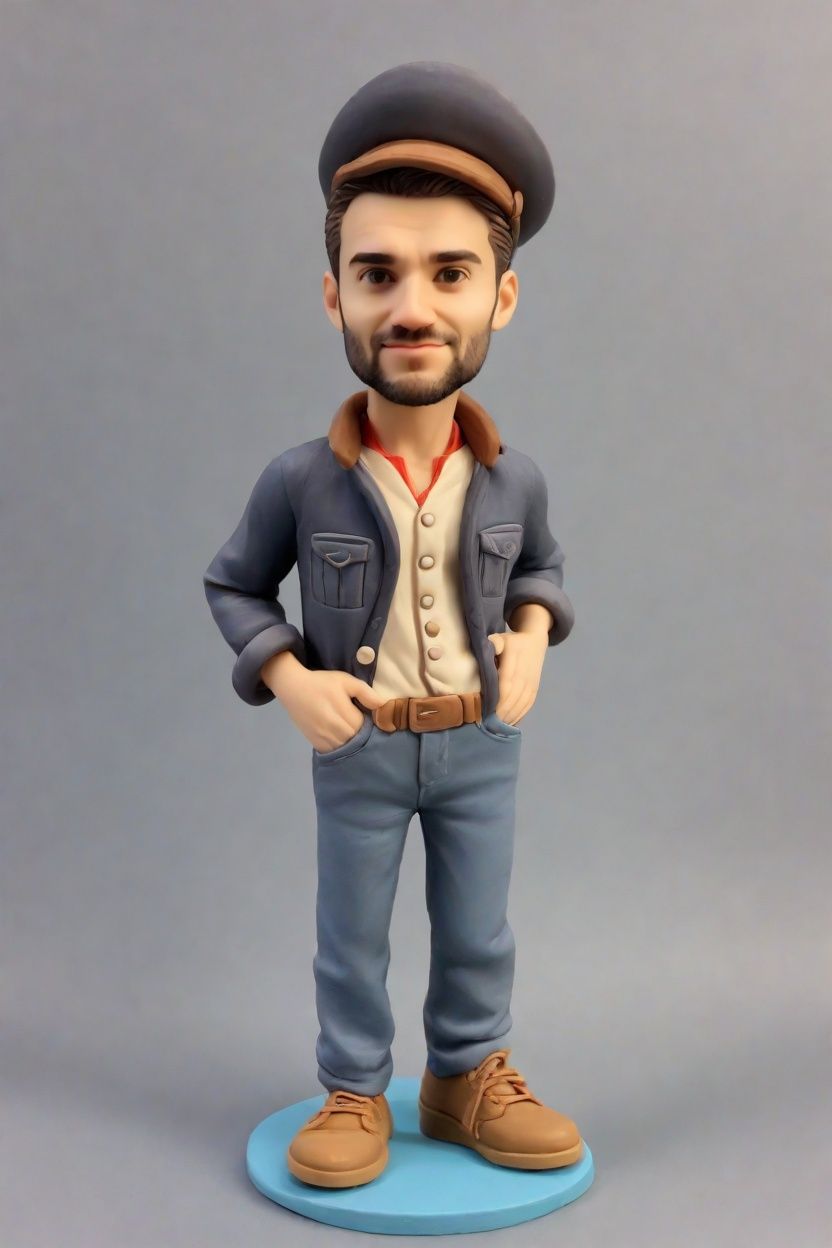The Playful Wink of Thanksgiving: A Custom Bobblehead Doll That Tells a Tale