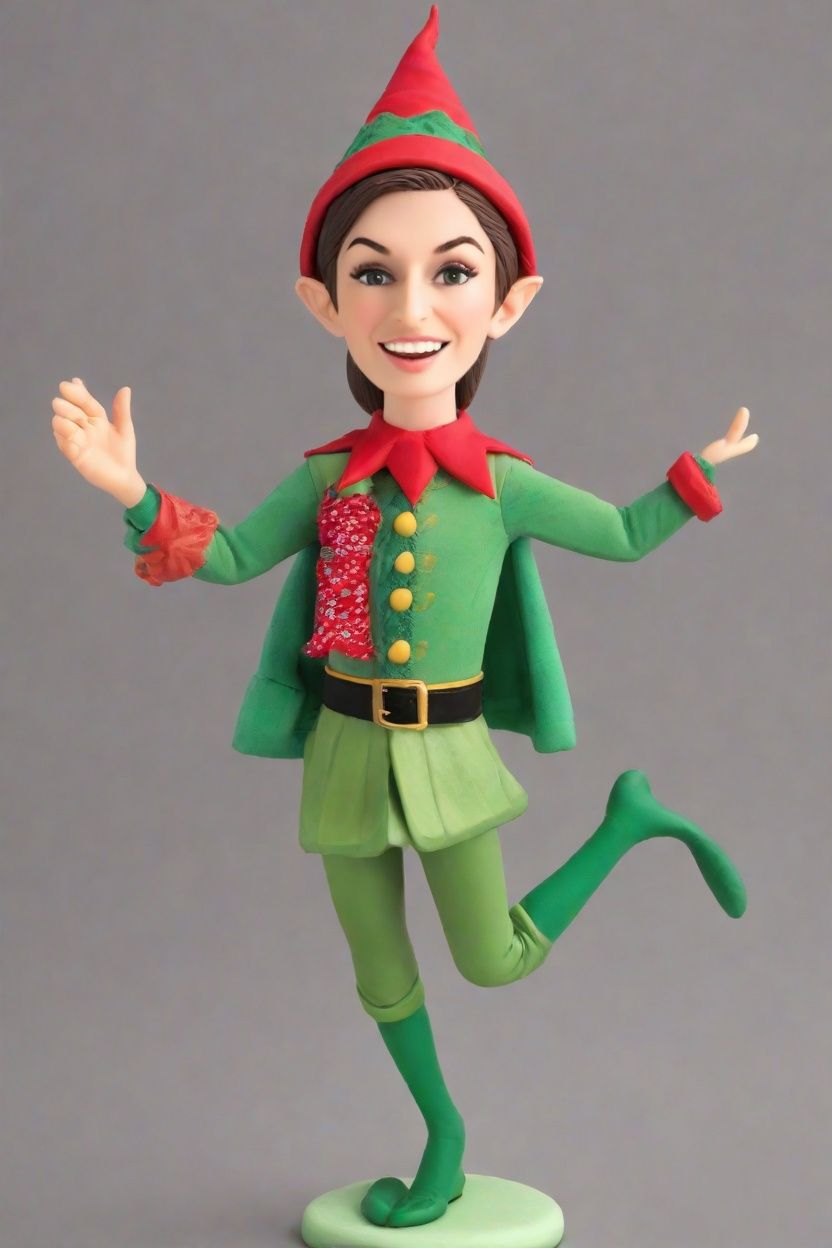 A Whimsical Christmas Adventure: Custom Bobblehead Dolls as Mischievous Elves