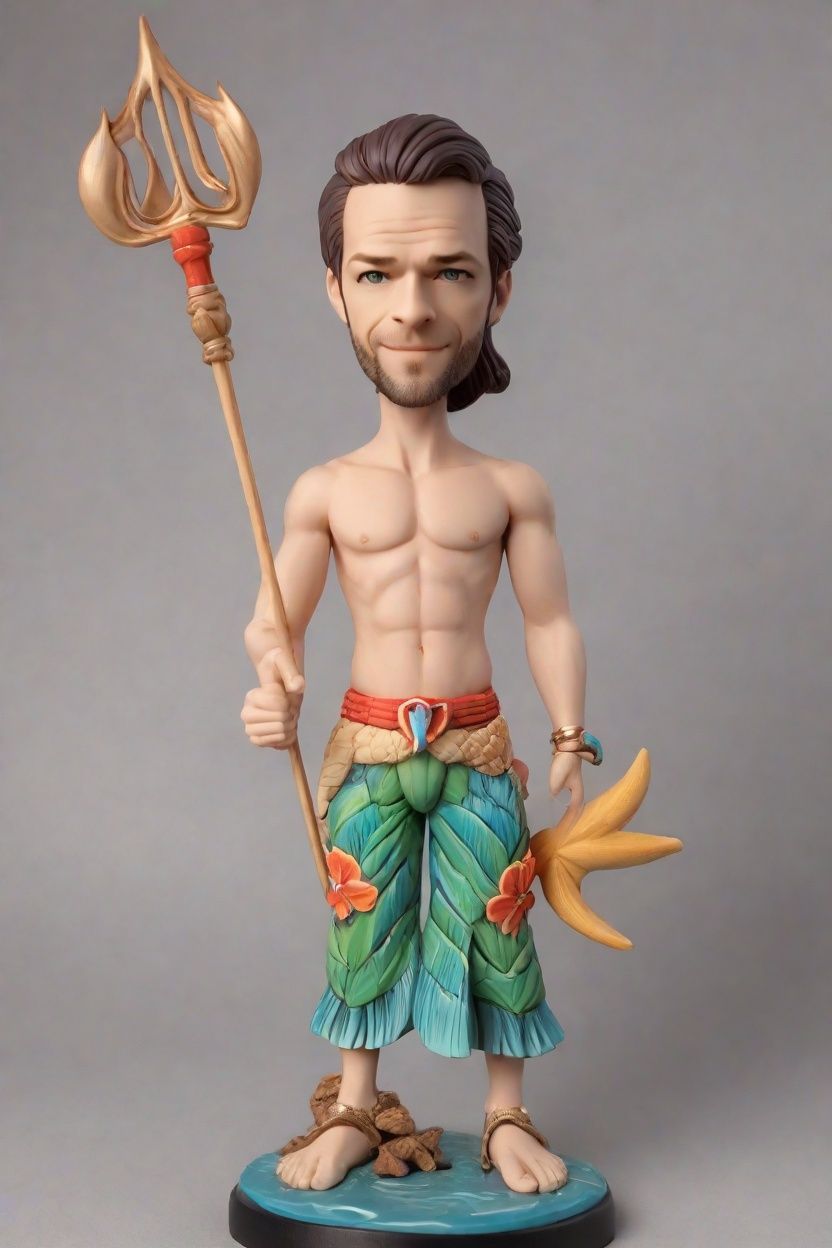 The Winking Merman: A Custom Bobblehead Tale of Oceanic Charm