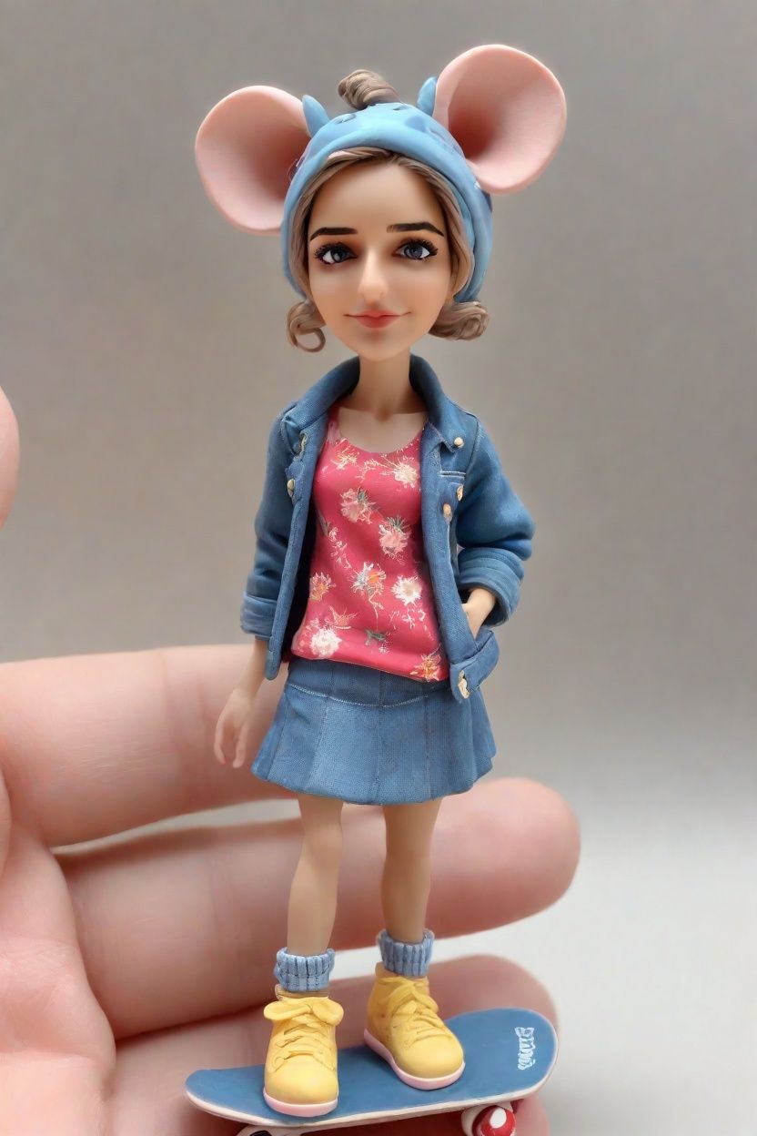 Skateboarding in Florals: The Bold New Trend in Custom Figurines