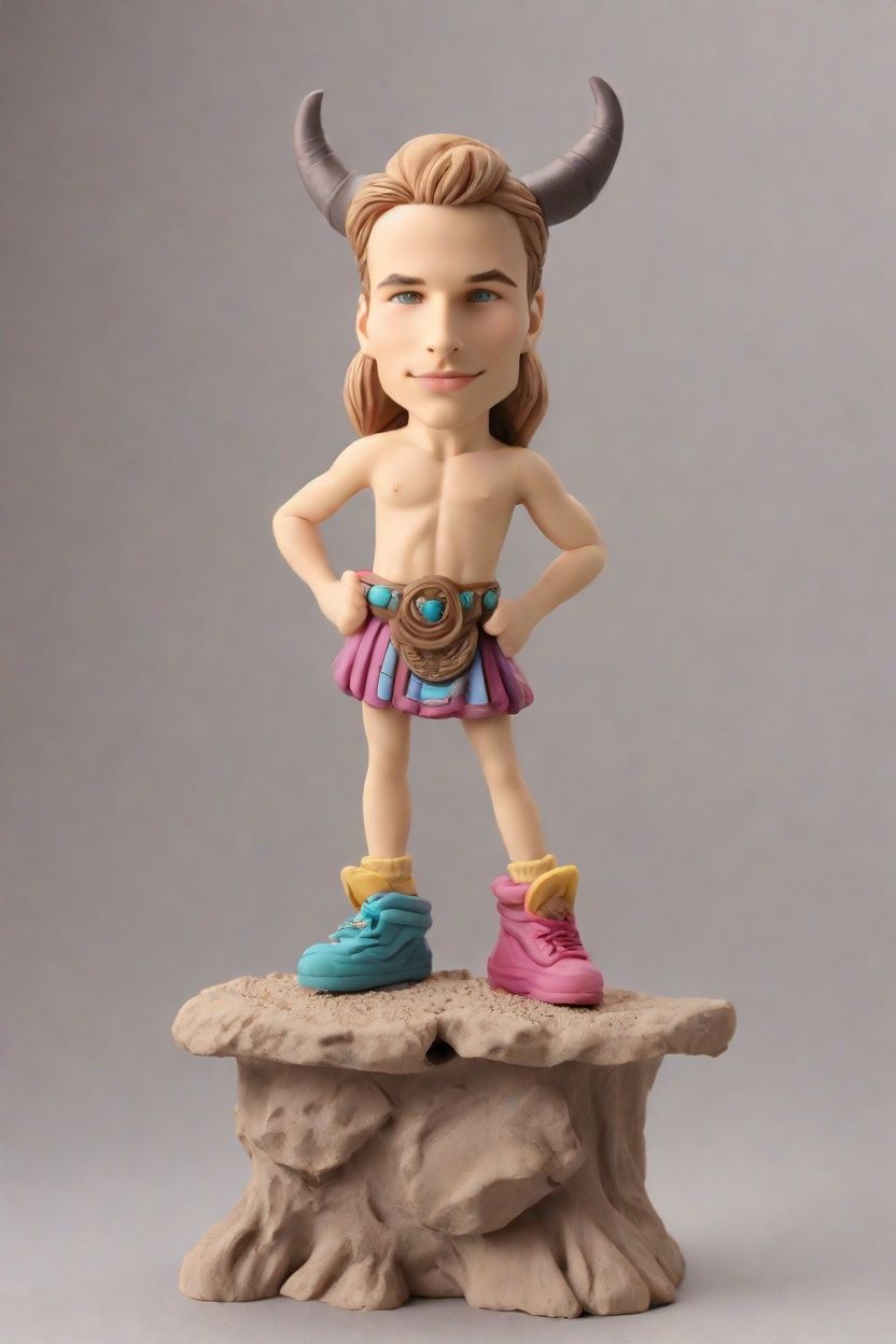 #VikingHawaiianBobblehead: The Ultimate Desk Companion!