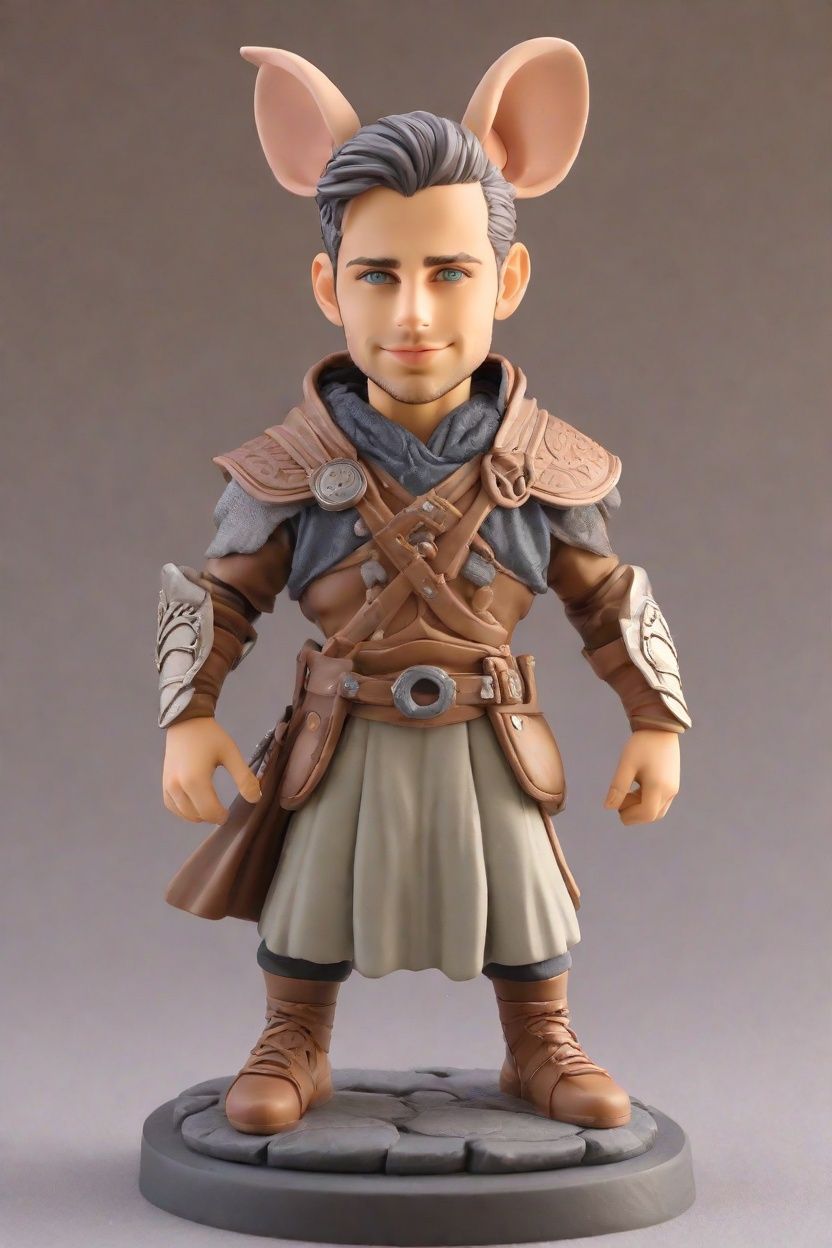 The Heroic Stance of Fashion: A Sneaker-Clad Viking Figurine's Tale