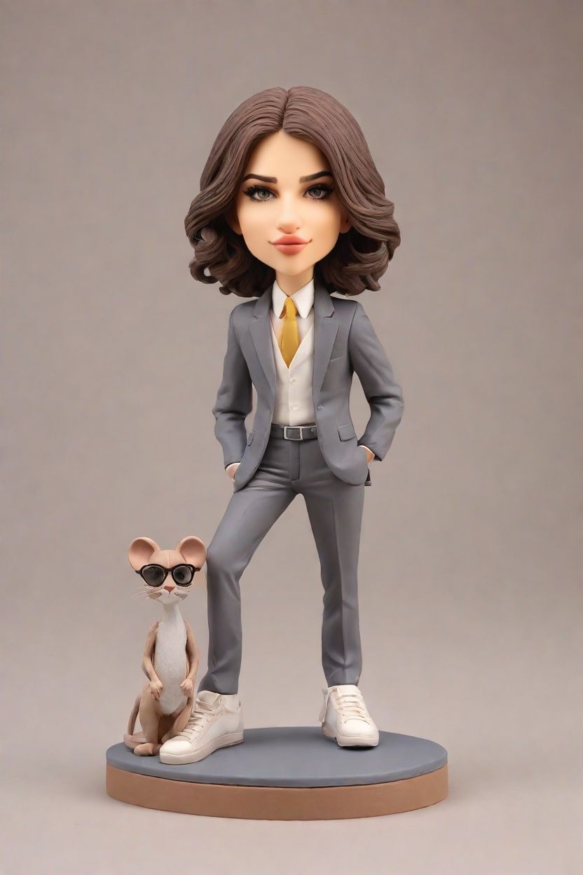 Trend Alert: Chic Suits and Statement Glasses on Bobblehead Dolls are the New Desk Decor
