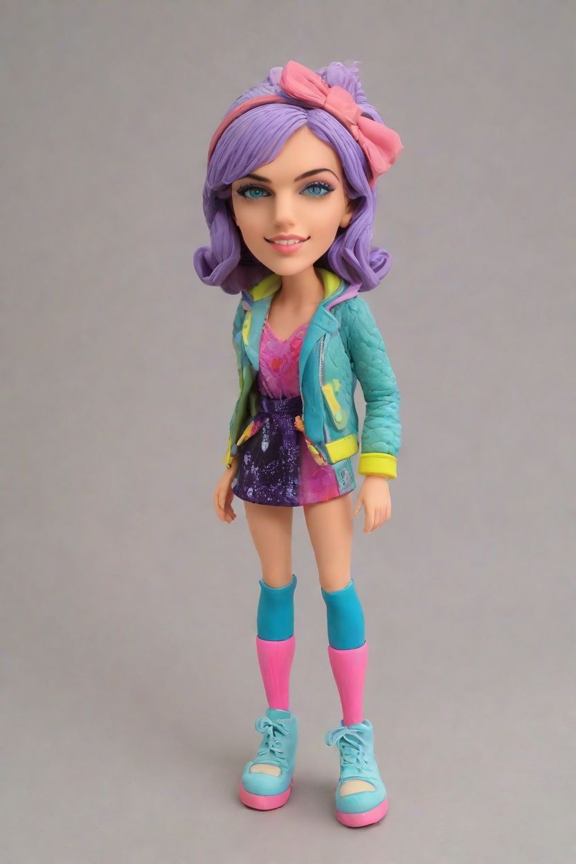 Personalized Custom Bobbleheads: The Ultimate Chic Bomber Jacket and Neon Leggings Collection