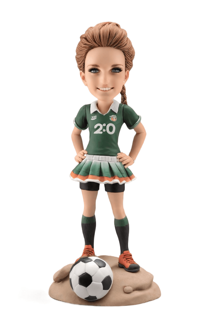 Soccer Star Custom Sporty Bobblehead