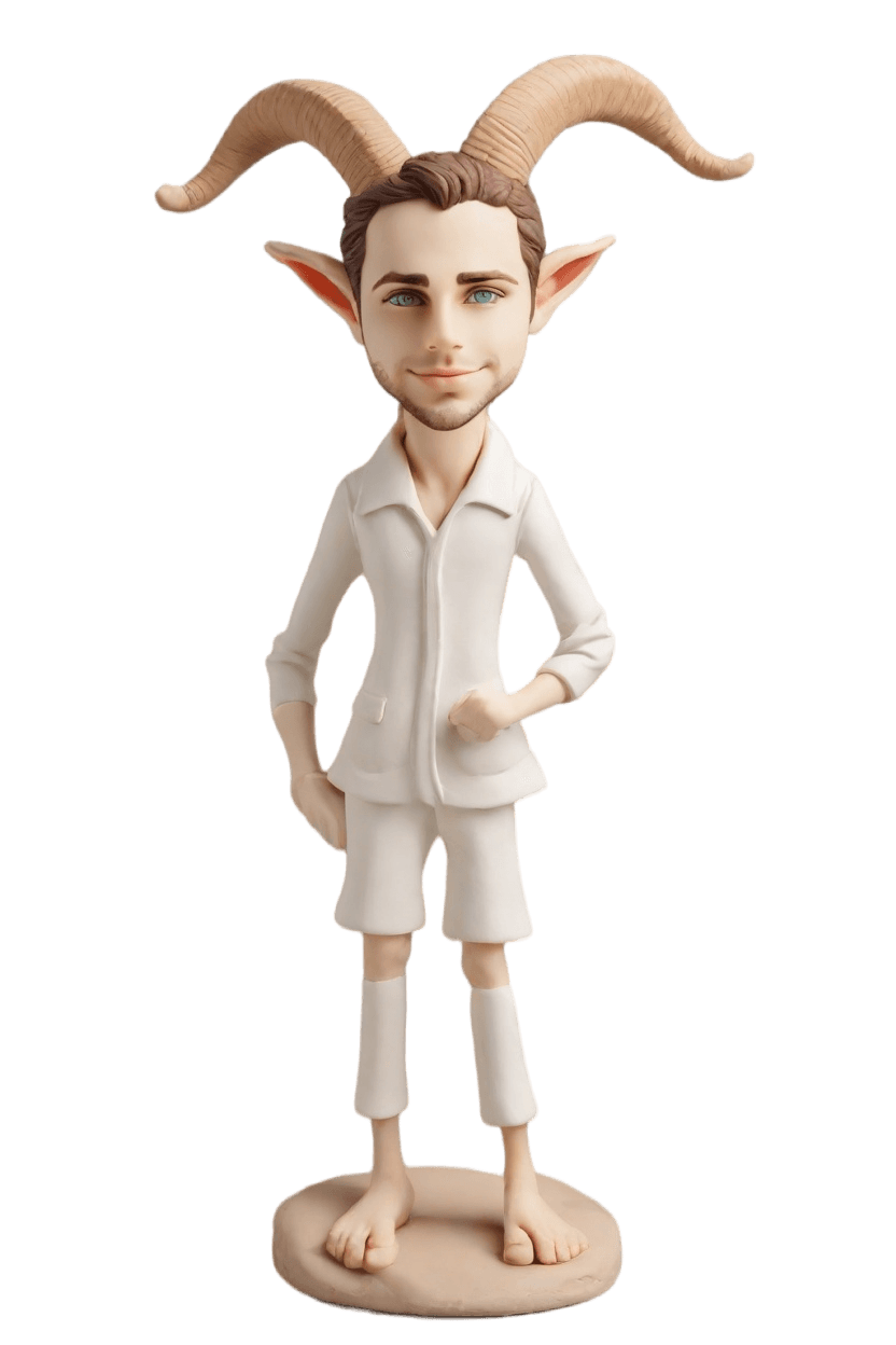 custom Corporate Mascot Goat bobblehead