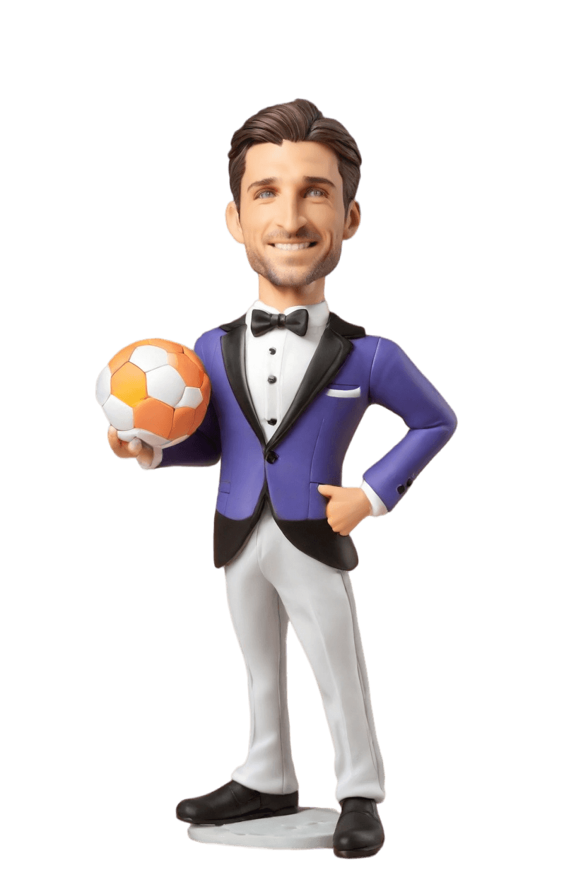 Custom Kicking Playful Bobblehead