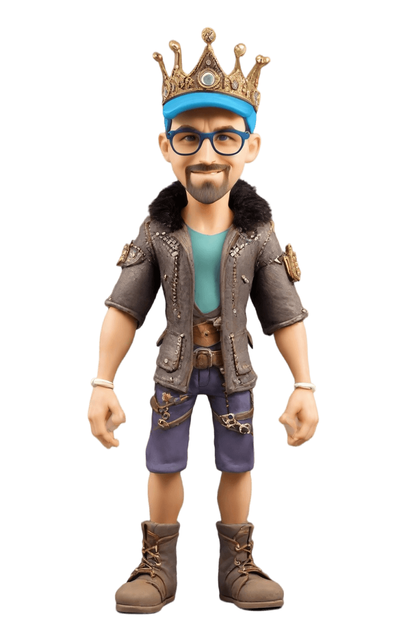 custom Punk-inspired Royalty bobblehead