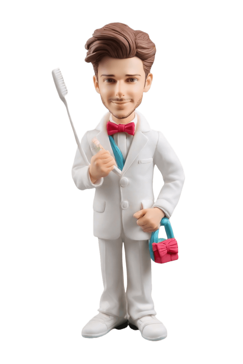 Custom Dentist Charm Bobblehead