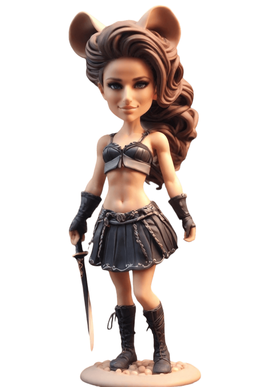 custom Warrior Heroine Sword bobblehead
