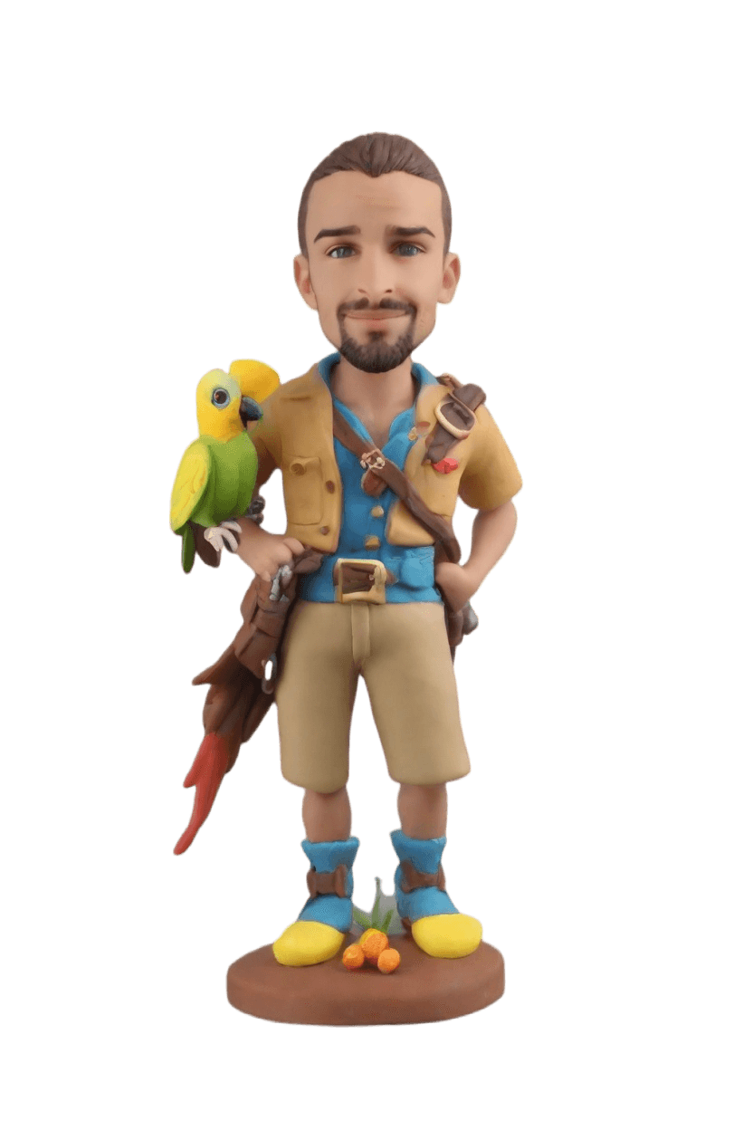 Custom Pirate Librarian Bobblehead