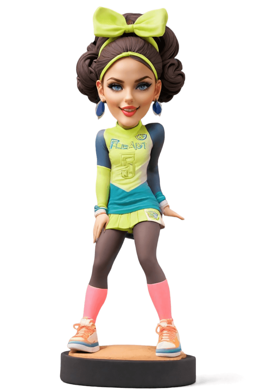 Custom Cheerleading Spirited Bobblehead