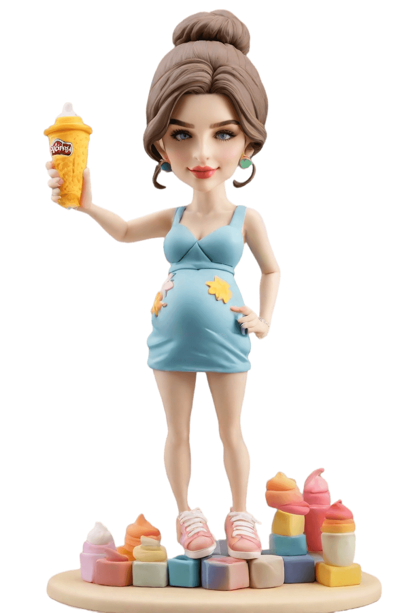 Custom Baby Shower Figurine Bobblehead